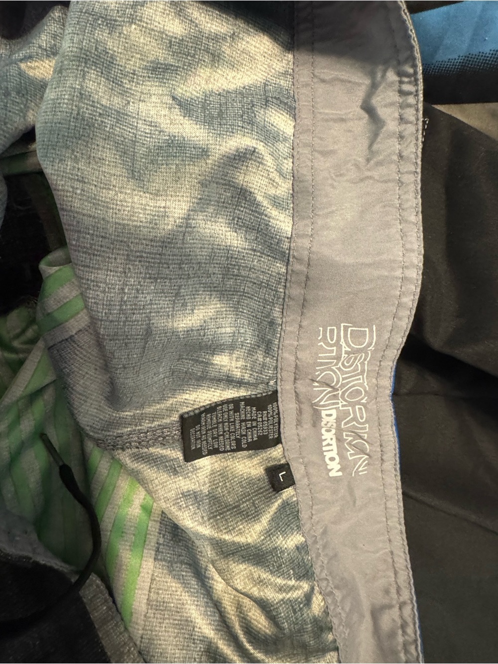 Pair of Striped Swim Trunks Distortion Board Shorts Bundle 2 Pairs Men’s Sz L - Picture 8 of 8